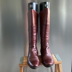 ELLE Brown Leather Boots 38